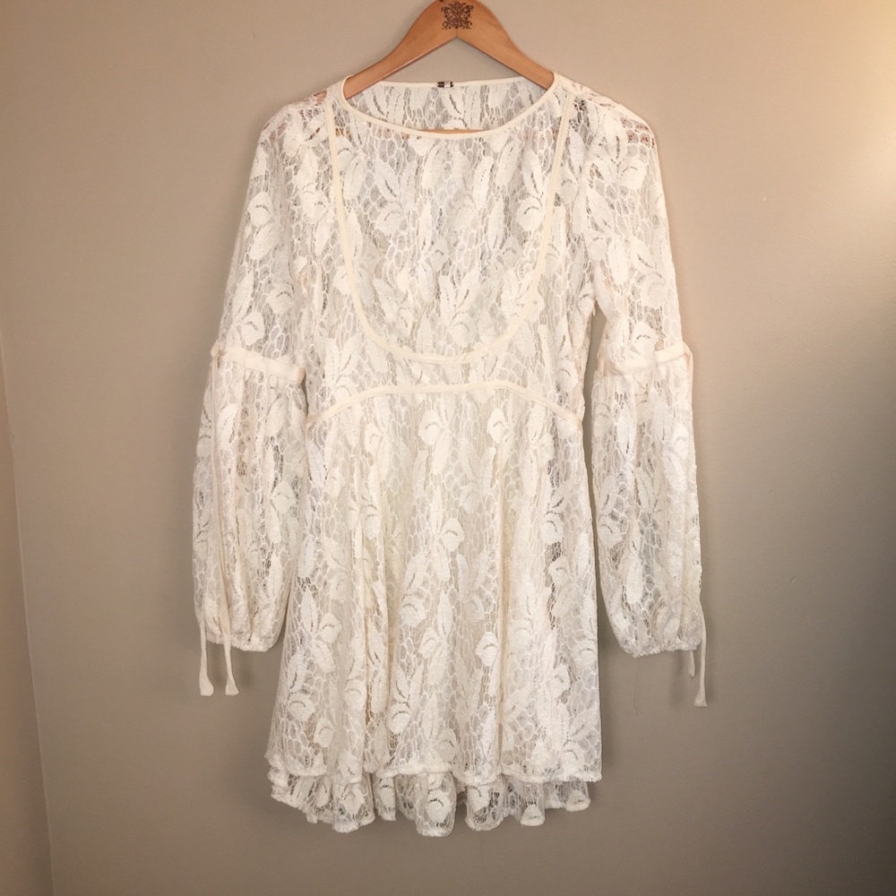 NWT Free People Rubi Lace Mini Dress